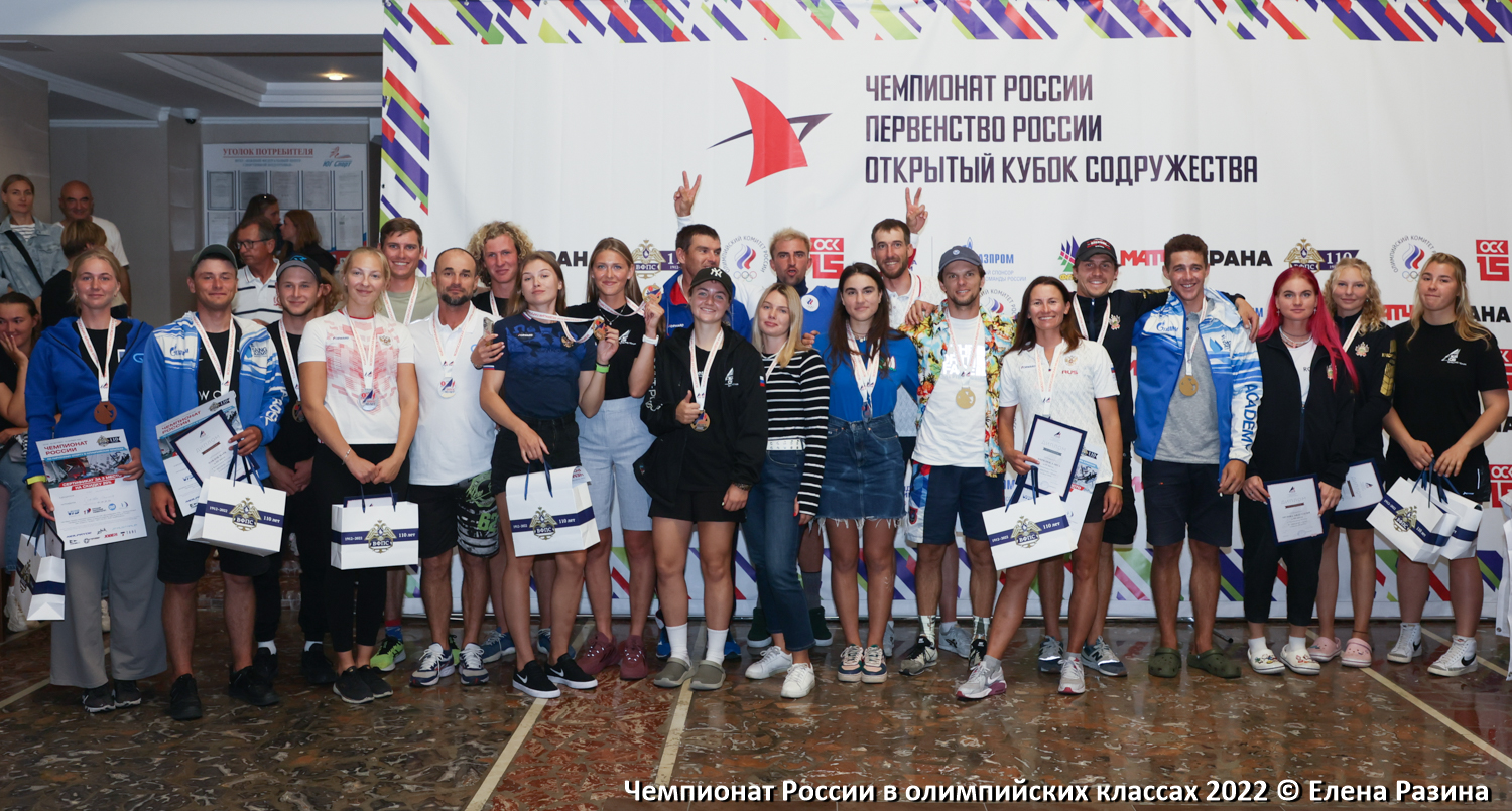 Итоги Чемпионата России в олимпийских классах, Открытого Кубка содружества и Первенства России в молодежных классах.